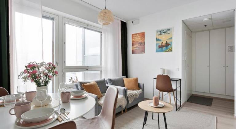 Serviced apartment with terrace in Tampere