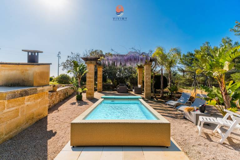 Pleasant house with garden, private pool & terrace | Sea view | Dogs allowed in Salve