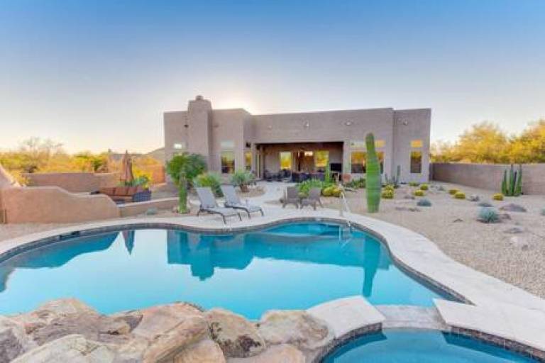 Scottsdale Luxury Heated Pool Desert View