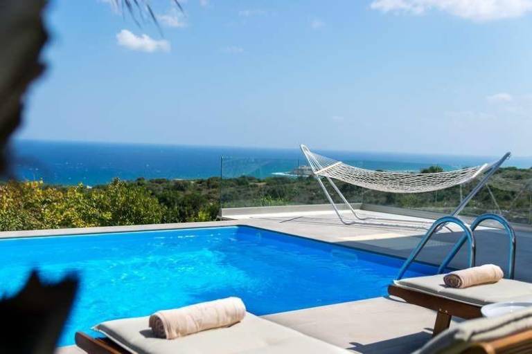 Villa mit Meerblick privatem Pool und BBQ Bereich