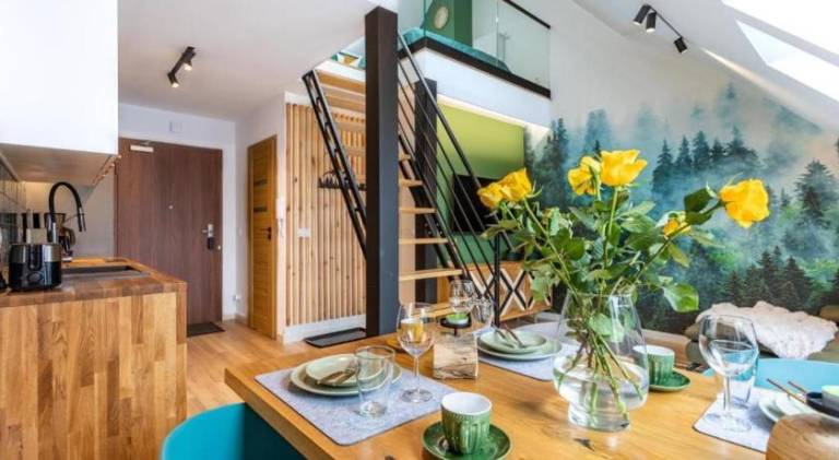 Apartament The View dwupoziomowy Green Resort z Basenem, Sauna, Jacuzzi - 5D Apartments in Szklarska Poreba