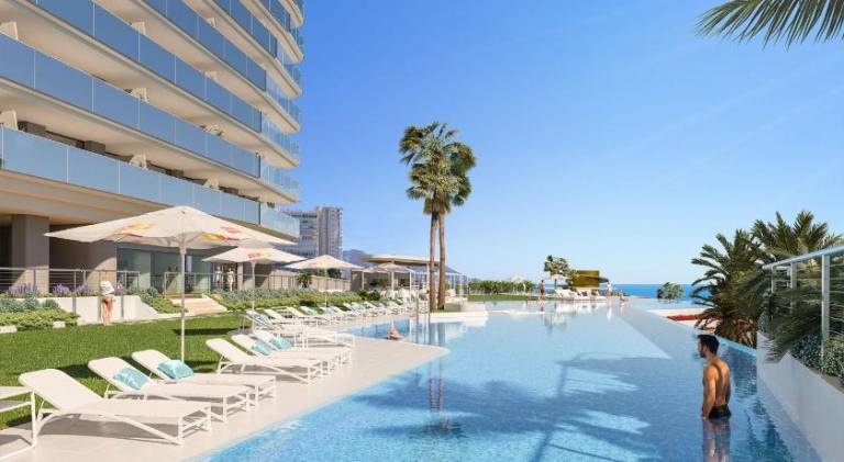 Beautiful apartment with yard, pool & hot tub | Beach nearby | Pets are welcome in Benidorm