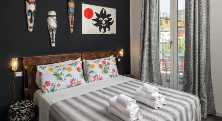 Family-friendly nice holiday apartment with terrace & garden | Near Two Towers | Pet-friendly in Taverna