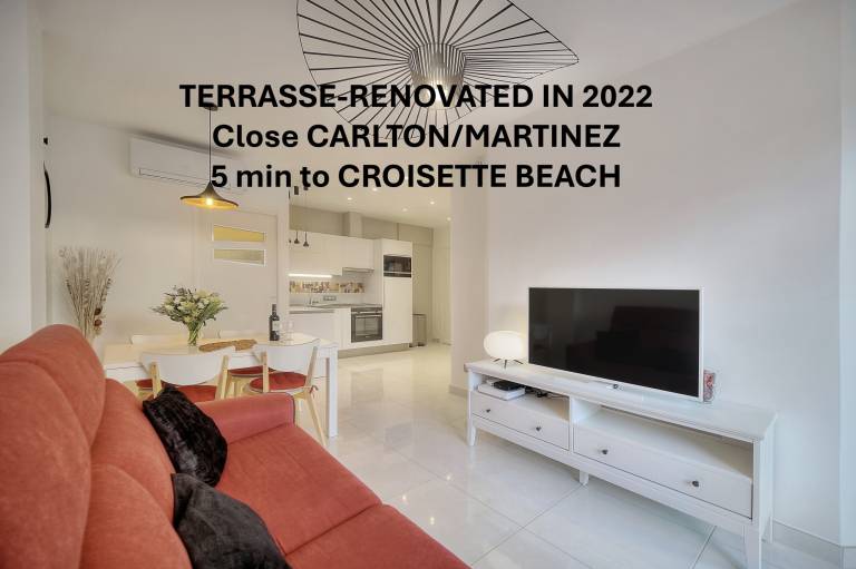 Rental apartment with terrace & garden in Grasse