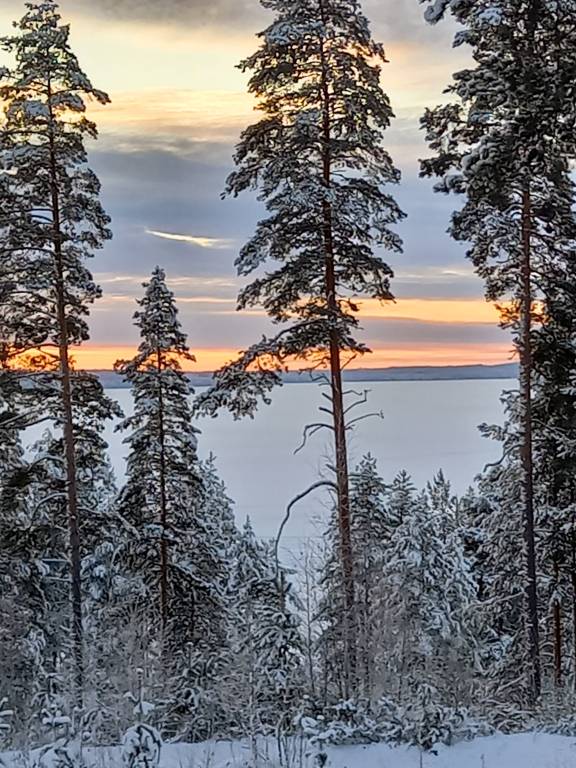 2-room (63m2) flat with sauna and a lake view. Sleeps 4 guests. 1 queen size bed, 1 sofa be for 2, a foldable bed, a baby bed available. Balcony — photo 3