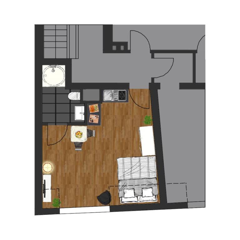 23 m&sup2; Ferienwohnung