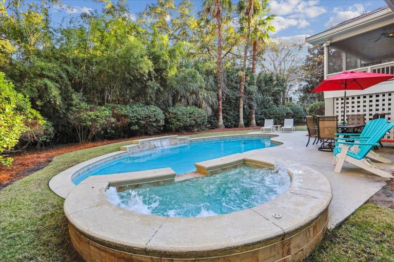 House with BBQ, private pool & hot tub | Suitable for remote work in Hilton Head Island, SC