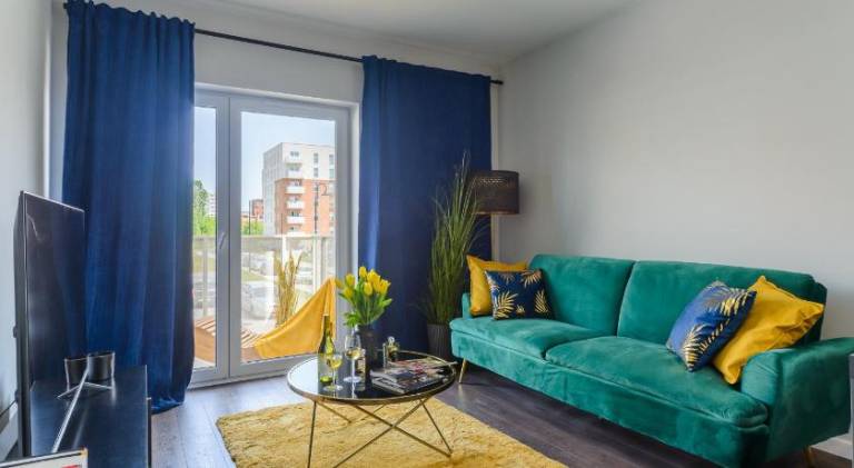 Apartment with 3 rooms for 8 persons in Lódz