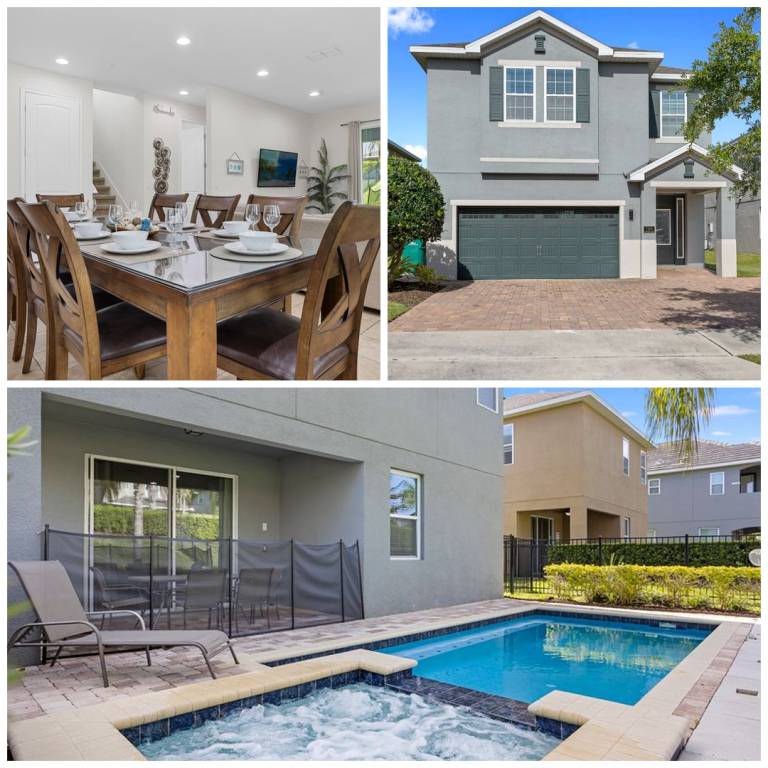 Vacation home with yard, barbecue & private pool — photo 2