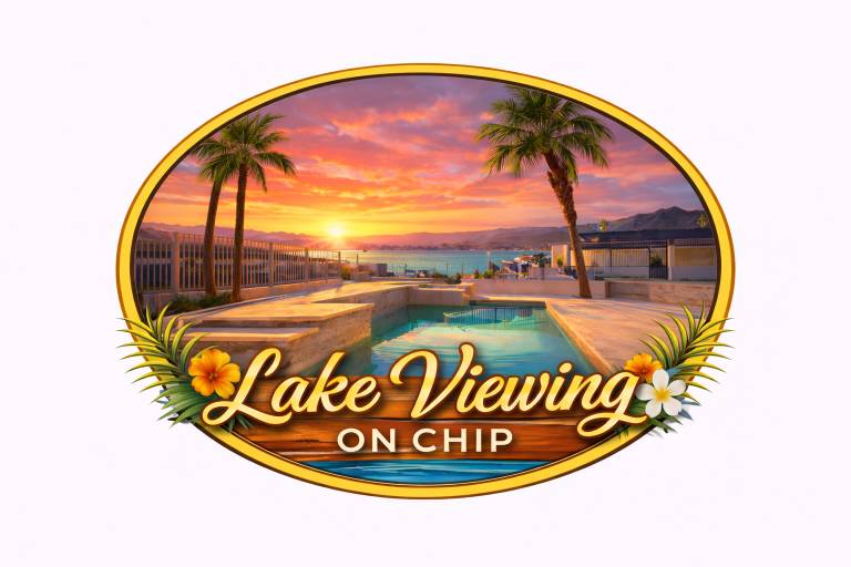 Lake Viewing on Chip Heatable Pool and Spa in Lake Havasu City, AZ