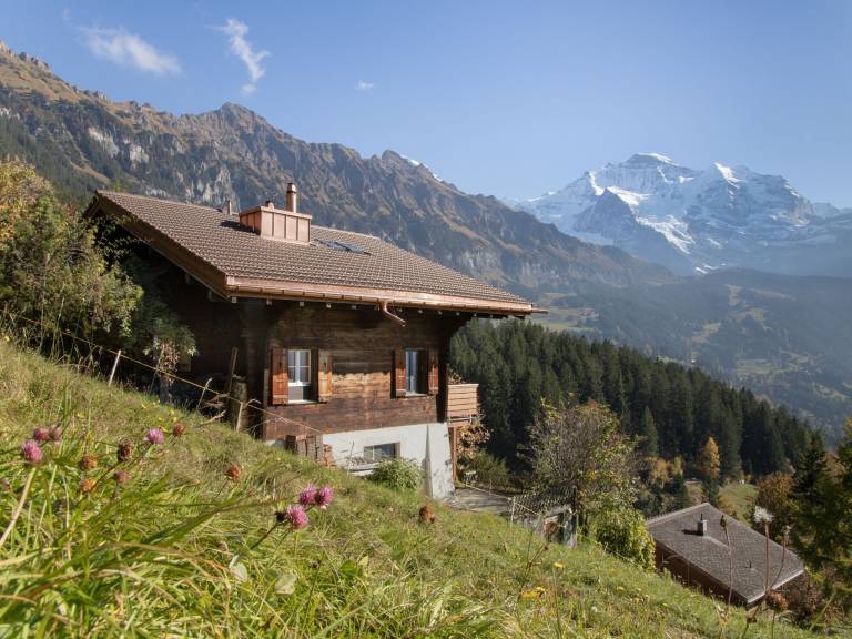 Ferienhaus mit Hund in Wengen BE f&uuml;r max. 5 Personen