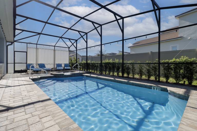 Vacation home with private pool, barbeque & hot tub | Water view | Perfect for remote work in Osceola, FL