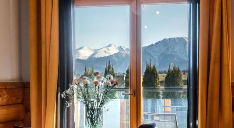 Serviced apartment with jacuzzi, yard & sauna in Poronin