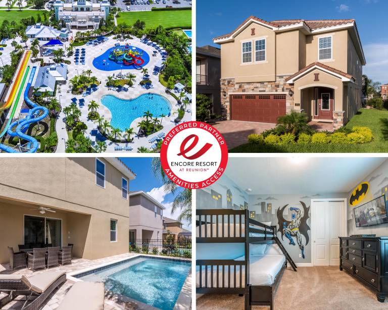 Vibrant Home near Disney with Private Pool, Themed Rooms and Waterpark & Resort Access at Encore Resorts Reunion - 401NO in Osceola, FL