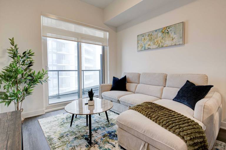 Stylish Downtown Suite with Patio & City Views