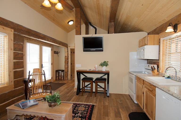 Cabin with barbeque & patio | Mountain view — photo 5