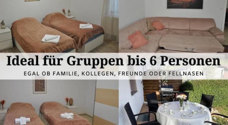 Rental apartment with 2 rooms for 6 persons in Saarbrücken