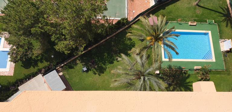 Rental apartment with patio, pool & yard | Pool view — photo 2