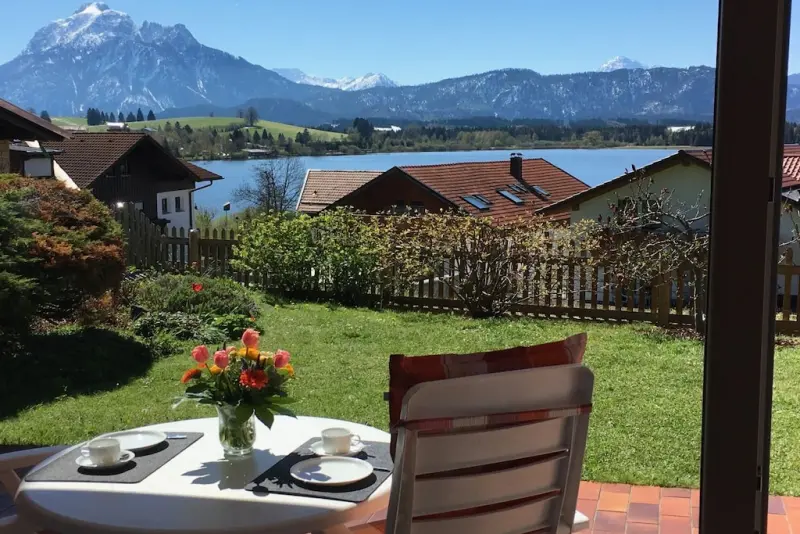Ferienhaus mit Hund inHopfen am See, Allgäu  f&uuml;r max. 4 Personen
