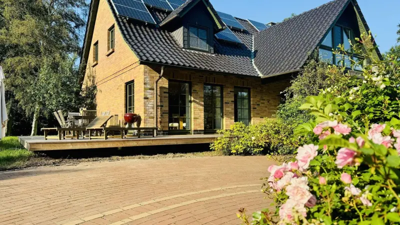 Ferienhaus mit Hund in Bergen auf Rügen fuer max. 6 Personen
