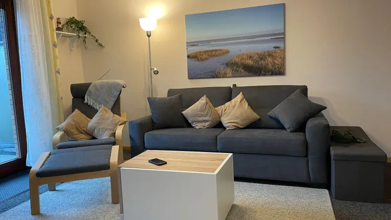 Ferienwohnung mit Hund in Burhave, Nordsee fuer max. 4 Personen