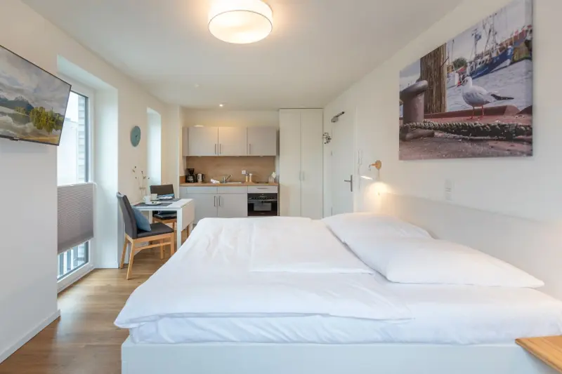 Ferienwohnung mit Hund inNorderhafen, Nordstrand  f&uuml;r max. 2 Personen