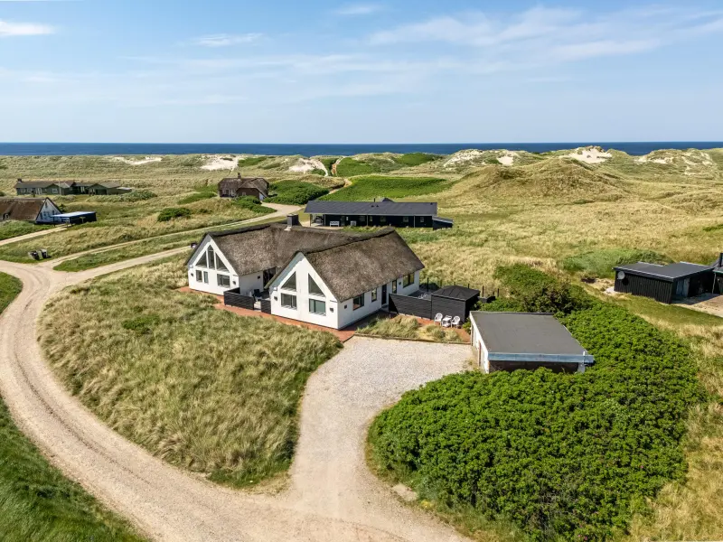 Ferienhaus mit Hund in Ringkøbing, Houvig Strand fuer max. 10 Personen