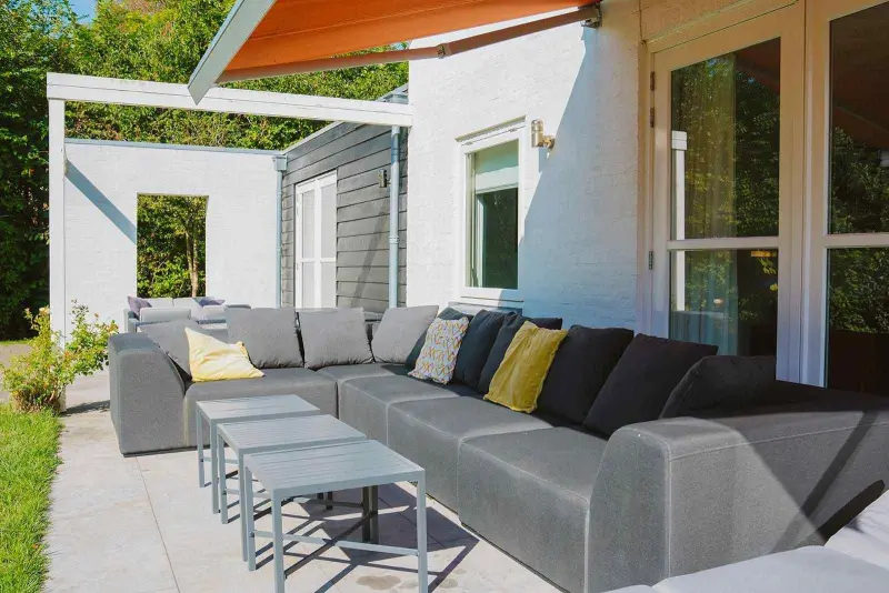 Ferienhaus mit Grill, Whirlpool und Garten