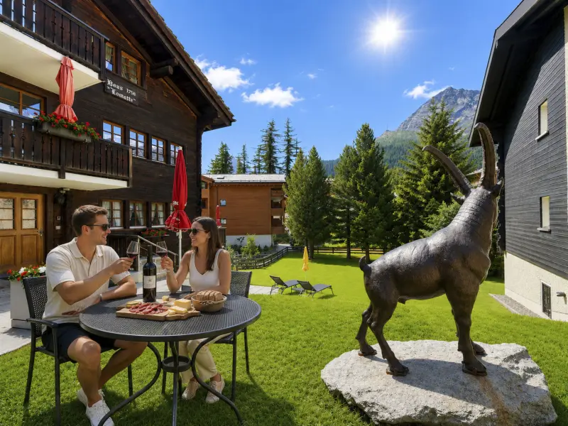 Ferienwohnung mit Hund in Saas-Fee f&uuml;r max. 3 Personen