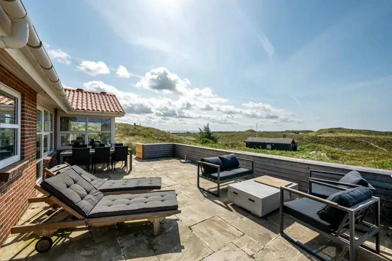 Ferienhaus mit Hund inHvide Sande, Sønder Havrvig  f&uuml;r max. 8 Personen