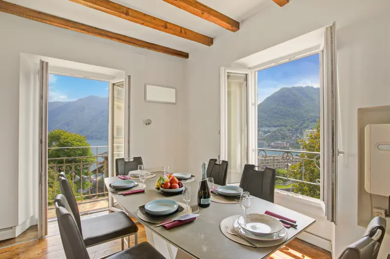 Ferienwohnung mit Hund in Lugano, Luganersee fuer max. 6 Personen