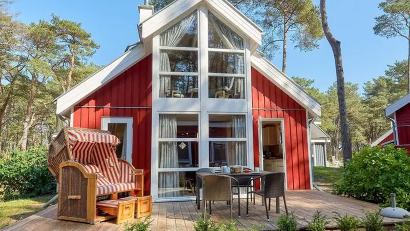 Ferienhaus mit Sauna und Terrasse