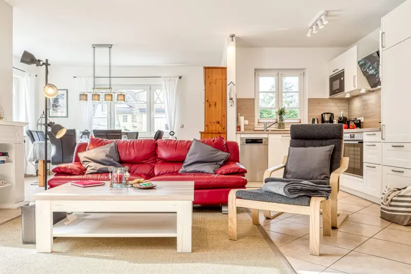 Ferienhaus mit Hund inPrerow, Ostseebad Prerow - Ferienwohnung Buchentraum 1/4  f&uuml;r max. 5 Personen