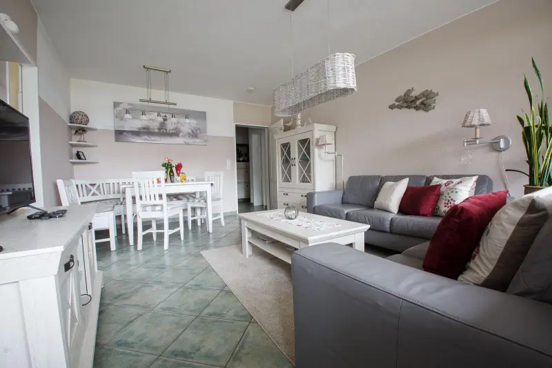 Ferienwohnung mit Hund inWyk auf Föhr, Nordsee  f&uuml;r max. 5 Personen