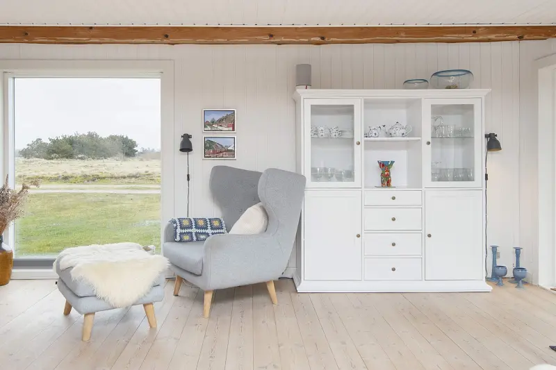 Ferienhaus mit Hund in Rindby Strand fuer max. 3 Personen
