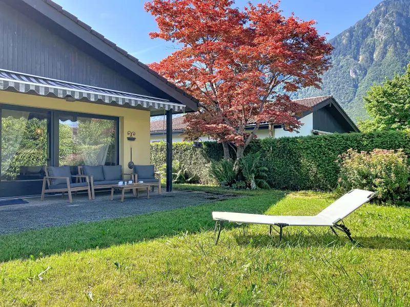 Ferienhaus mit Hund in Port-Valais, Wallis fuer max. 4 Personen