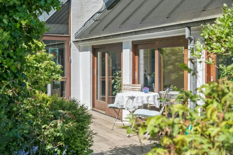 Strandhus med sauna ved Norsminde havn
