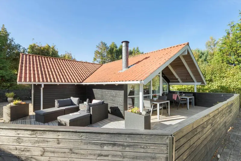 Ferienhaus mit Hund in Egsmark Strand fuer max. 6 Personen