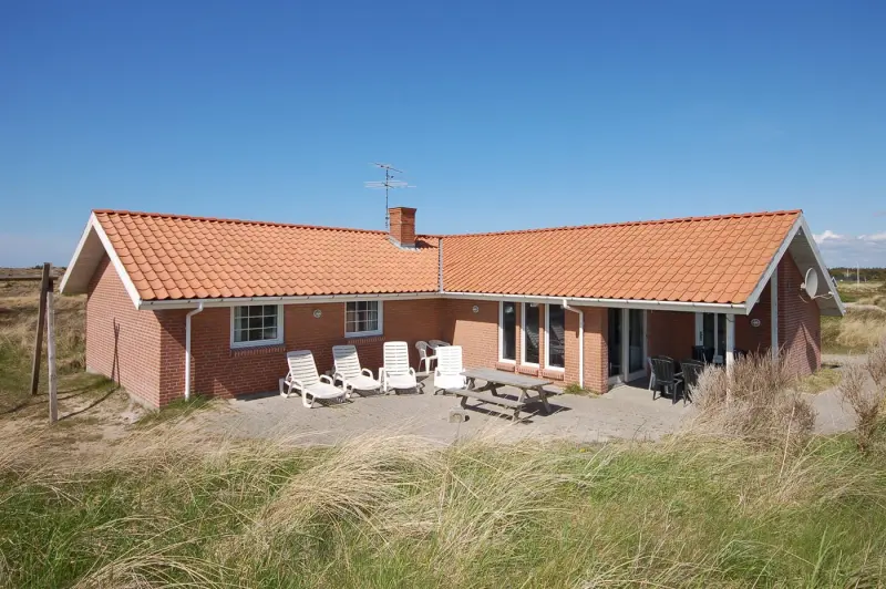 Ferienhaus mit Hund in Klegod Strand fuer max. 8 Personen