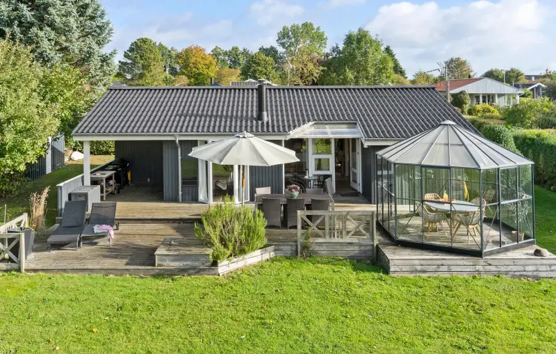 Ferienhaus mit Hund in Pøt Strandby, As vig fuer max. 6 Personen