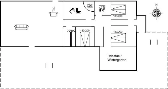 114 m&sup2; Ferienhaus 4 Schlafzimmer 8 G&auml;ste