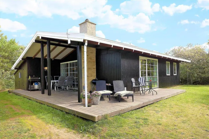 Ferienhaus mit Hund inLodbjerg Hede, Houvig Strand  f&uuml;r max. 6 Personen