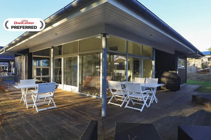 Ferienhaus mit Hund in Hou, Bisnap fuer max. 6 Personen