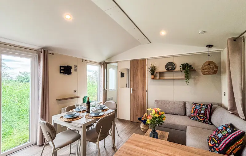 Ferienhaus mit Garten, Sauna und Whirlpool | Naturblick