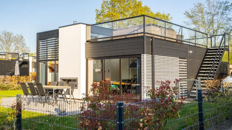 Ferienhaus mit Whirlpool, Garten und Grill | Panoramablick