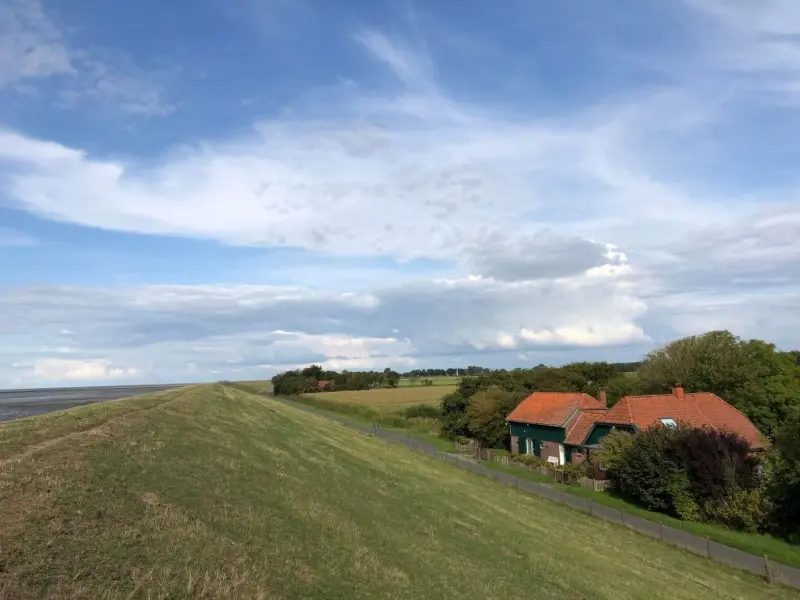 Ferienhaus mit Hund in Tossens, Niedersachsen fuer max. 12 Personen