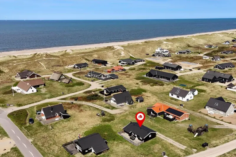 Ferienhaus mit Hund in Vrist Strand fuer max. 6 Personen