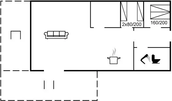 56 m² Ferienhaus ∙ 2 Schlafzimmer ∙ 4 Gäste – Bild 21