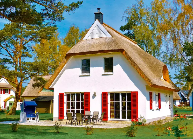 Ferienhaus mit Terrasse, Grill und Sauna