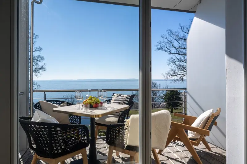 FeWo Meerzeit – Balkon, Sauna, Meerblick